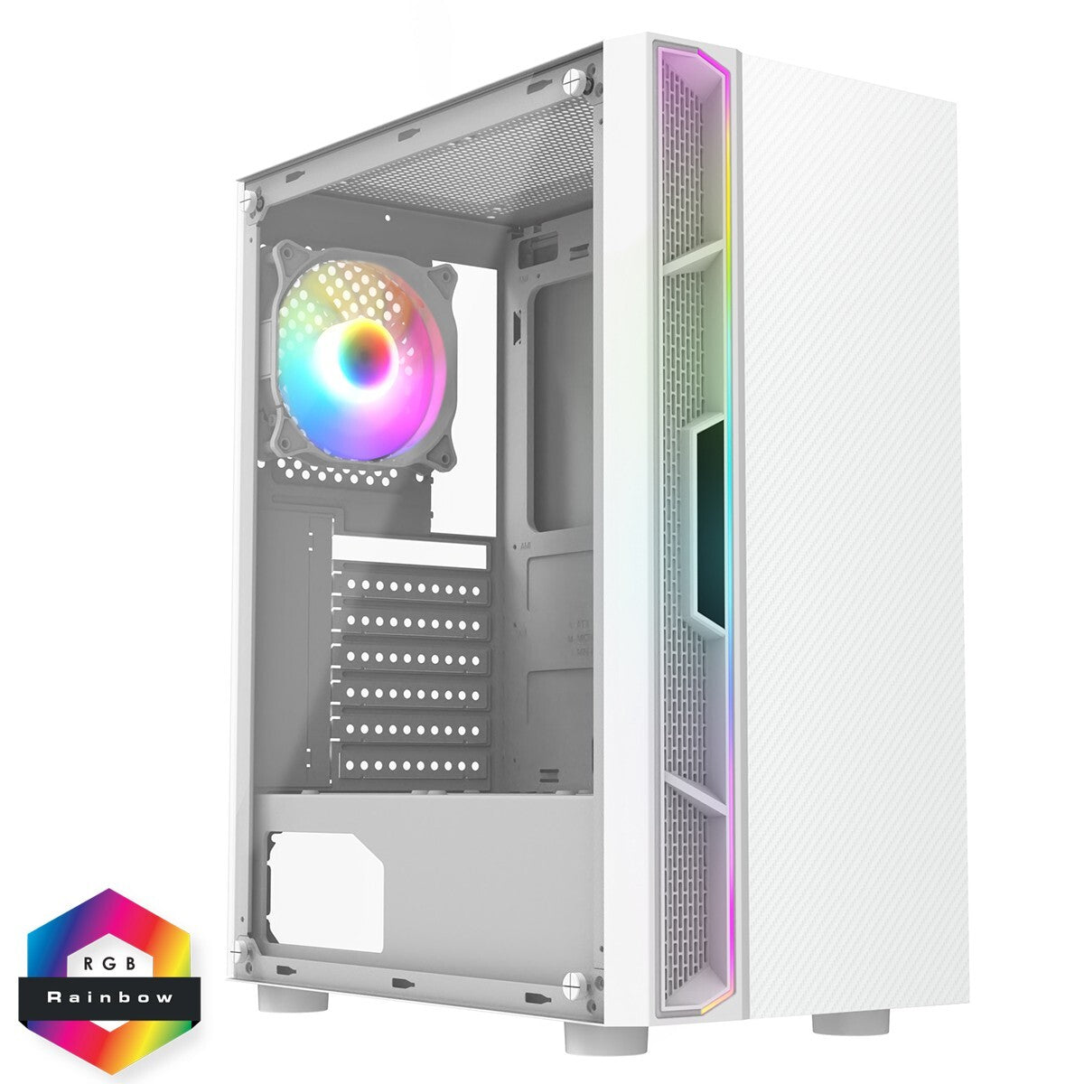 Savitar Gaming PC SAVi3 Galaxy White Core i3 16GB Memory  128GB SSD  1000GB HDD  Nvida GT710/730 2GB GALAXY/WHITE/RGB