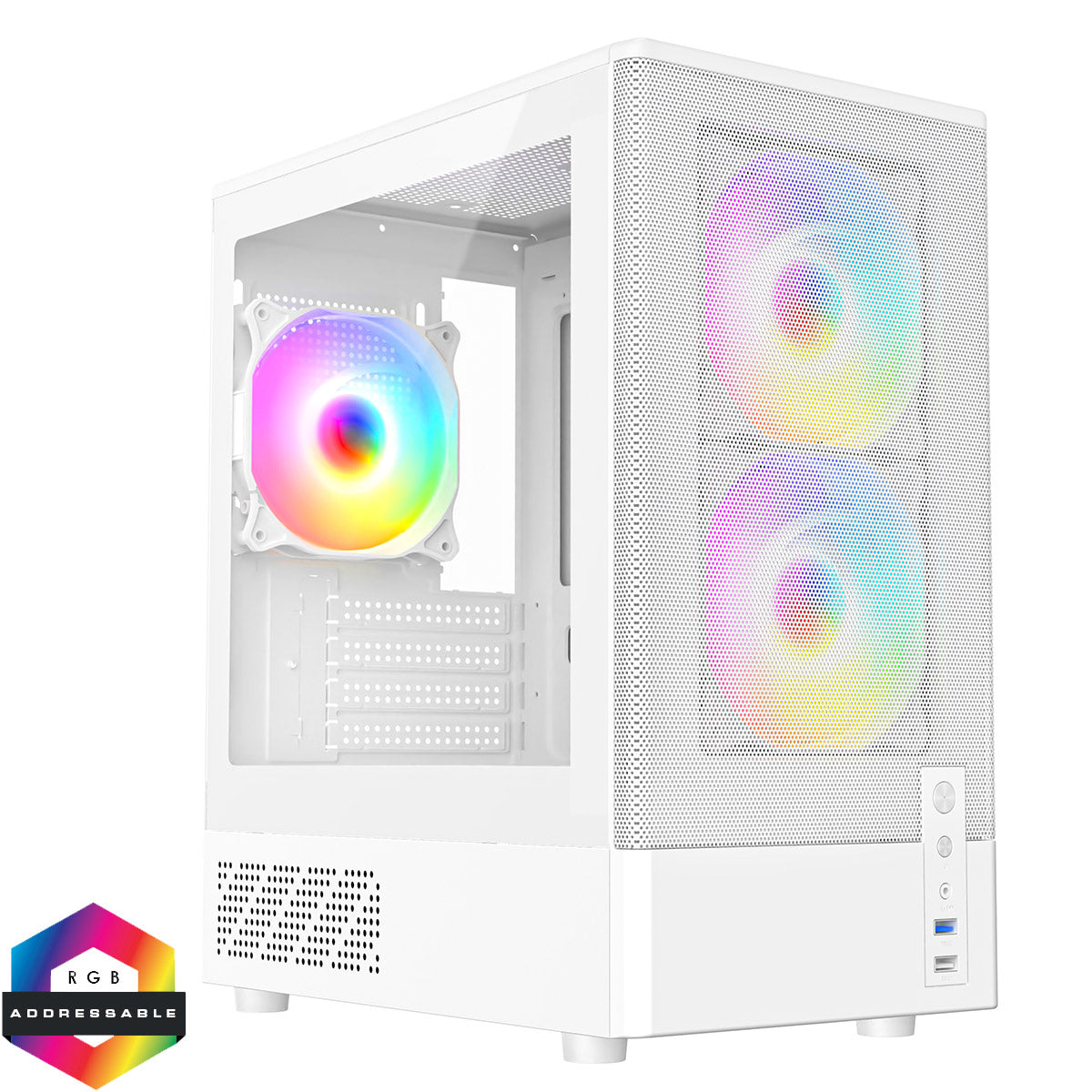 Savitar Luna White Gaming Pc Bundle intel core i5/i7, 16GB Ram, 128GB SSD, 500GB/1000GB HDD GT730 22" inch monitor
