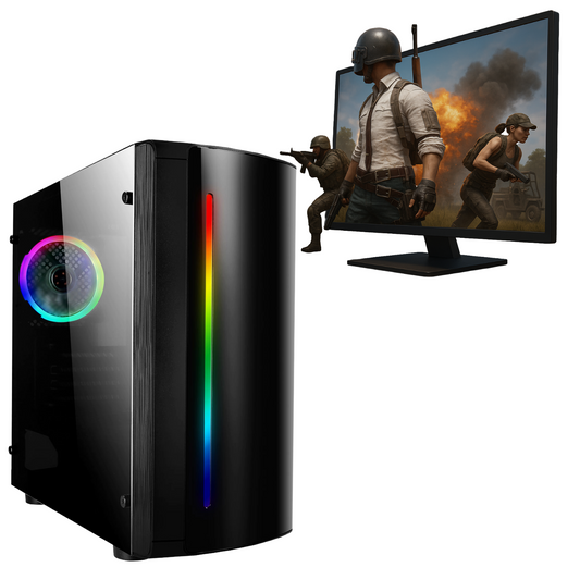 Savitar Gaming PC Tower Plus Monitor Only Bundle - Core i5/i7 128GB SSD 500GB/1000GB HDD GT730 4GB
